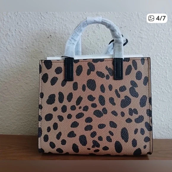 Marc Jacobs Bold Mini Grind 2WAY mini tote bag in cheetah print leather - Picture 4 of 7